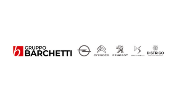 Mitglied werden Logos von Gruppo Barchetti und Autoherstellern Opel, Citroën, Peugeot, DS Automobiles, Distrigo